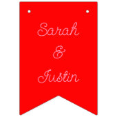 Valentijnsdag Love Heart Axolotl Custom Names Vlaggetjes (Tweede vlag)