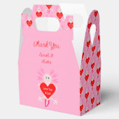 Valentijnsdag Love Heart Axolotl Custom Wedding Bedankdoosjes (Geopend)