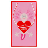 Valentijnsdag Love Heart Axolotl Klein Cadeauzakje (Achterkant)