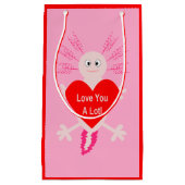 Valentijnsdag Love Heart Axolotl Klein Cadeauzakje (Voorkant)