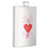 Valentijnsdag Love Heart Axolotl Monogrammen Flacon (Rechts)