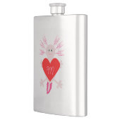 Valentijnsdag Love Heart Axolotl Monogrammen Flacon (Links)
