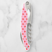 Valentijnsdag Love Heart Axolotl Pattered Kurkentrekker (Achterkant)