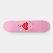 Valentijnsdag Love Heart Axolotl Persoonlijk Skateboard (Horizontaal)