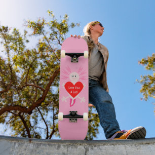 Valentijnsdag Love Heart Axolotl Persoonlijk Skateboard