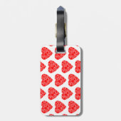 Valentijnsdag Love Heart bagagelabel (Achterkant verticaal)