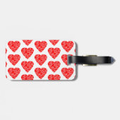 Valentijnsdag Love Heart bagagelabel (Achterkant horizontaal)