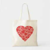 Valentijnsdag Love Heart Canvas tas (Voorkant)