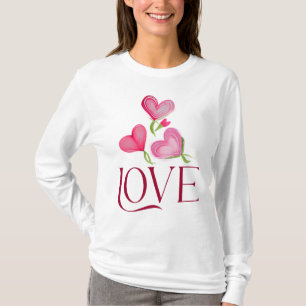 Valentijnsdag - Love Heart Love lange mouw T-shirt