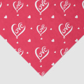 Valentijnsdag Love Heart Tissuepapier (Detail)