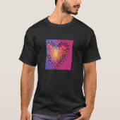 Valentijnsdag Love Heart Vriendin Fiancée T-shirt (Voorkant)