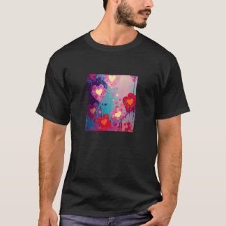 Valentijnsdag Love Heart Vriendin Fiancée T-shirt