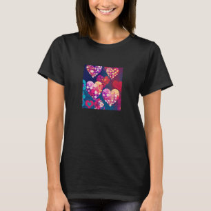 Valentijnsdag Love Heart Vriendin Fiancée T-shirt