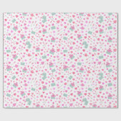 Valentijnsdag Love Hearts Pattern Wrapping Paper Cadeaupapier (Vlak)