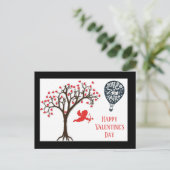 Valentijnsdag Love is in Air Cupid Briefkaart (Staand voorkant)