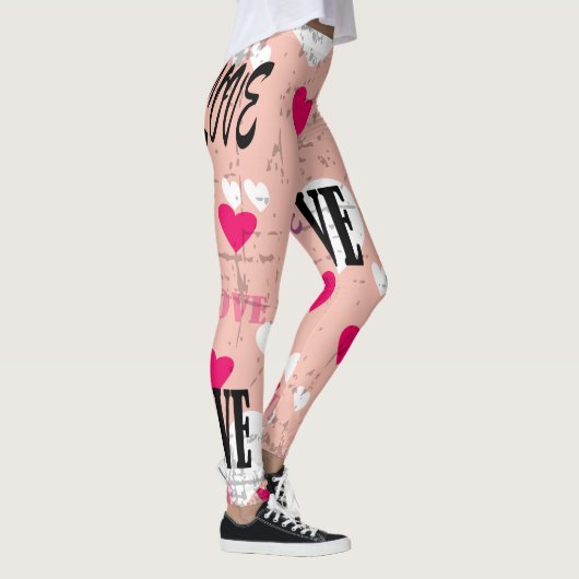 Valentijnsdag Love Leggings (Rechts)
