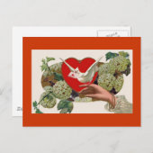 Valentijnsdag Love Letter Heart Briefkaart (Voorkant / Achterkant)