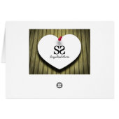 Valentijnsdag Love Message Heart (Achterkant Horizontaal)