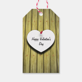 Valentijnsdag Love Message Heart Cadeaulabel