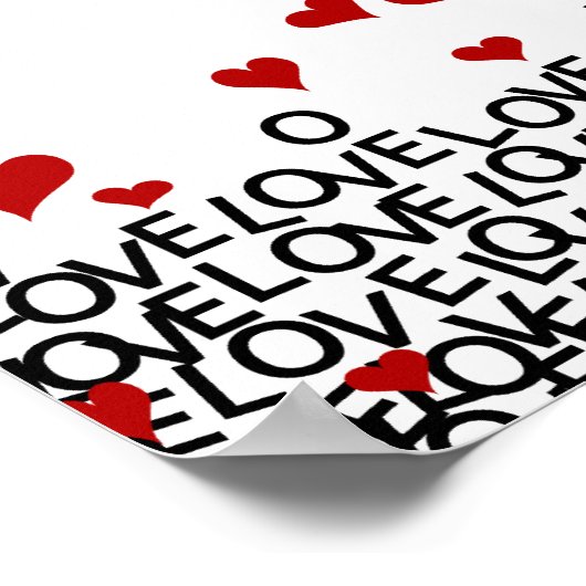 Valentijnsdag Love Poster (Hoek)