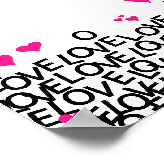 Valentijnsdag Love Poster (Hoek)