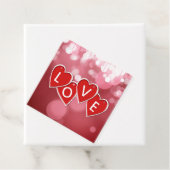 Valentijnsdag Love Red Hearts Bedankjes Labels (In situ)