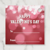 Valentijnsdag Love Red Hearts Bedankjes Labels (Achterkant)