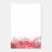 Valentijnsdag Love Red Hearts Post-it® Notes (Voorkant)