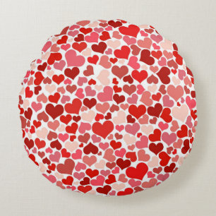Valentijnsdag Love Red Hearts Rond Kussen