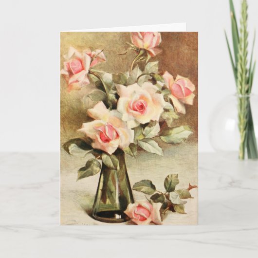 Valentijnsdag Love Romance Roses Feestdagen Kaart (Voorkant)