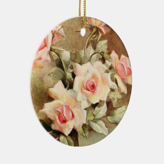  Valentijnsdag Love Romance Roses Keramisch Ornament (Rechts)