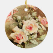  Valentijnsdag Love Romance Roses Keramisch Ornament (Achterkant)