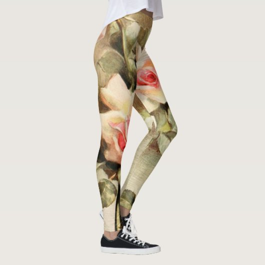 Valentijnsdag Love Romance Roses Leggings (Rechts)