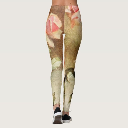  Valentijnsdag Love Romance Roses Leggings (Achterkant)