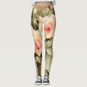 Valentijnsdag Love Romance Roses Leggings (Voorkant)