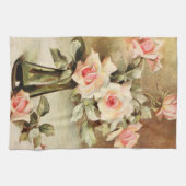  Valentijnsdag Love Romance Roses Theedoek (Horizontaal)