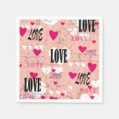 Valentijnsdag Love Servet (Voorkant)