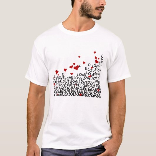 Valentijnsdag Love Shirt (Voorkant)