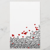 Valentijnsdag Love Stationery Briefpapier (Voorkant)