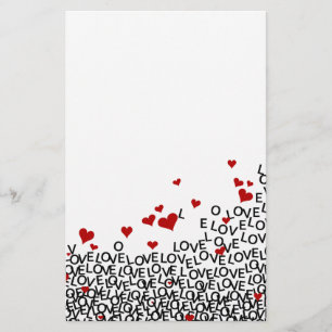 Valentijnsdag Love Stationery Briefpapier