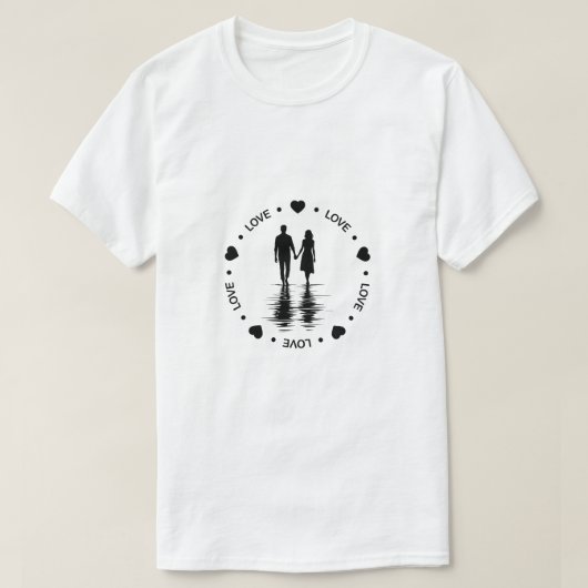 Valentijnsdag Love T-shirt (Design voorkant)