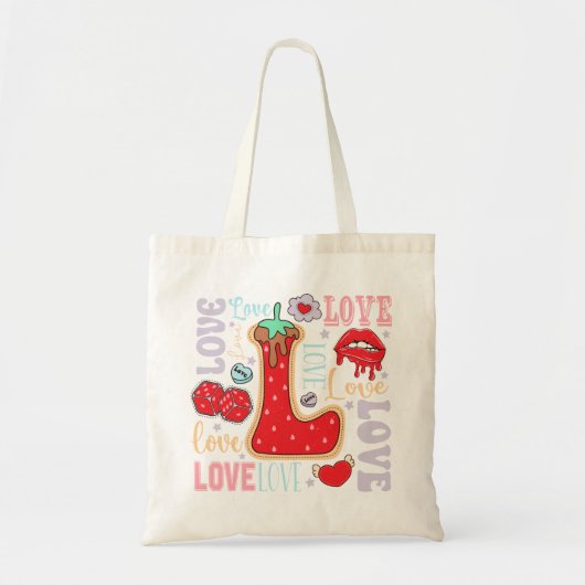 Valentijnsdag Love Tote Bag (Voorkant)