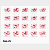 Valentijnsdag, Love_ Vierkante Sticker (Vel)