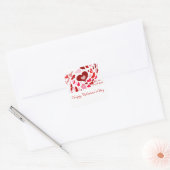 Valentijnsdag, Love_ Vierkante Sticker (Envelop)