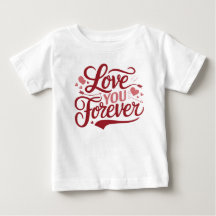 Valentijnsdag “Love You Forever” Typografie Desi