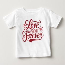 Valentijnsdag “Love You Forever” Typografie Desi
