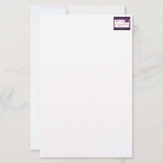 Valentijnsdag Luchtpost Briefpapier (Voorkant)