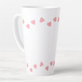 Valentijnsdag Luiaard Hartjes Drijvend Roze Mok (Linkerhoek)
