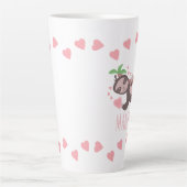 Valentijnsdag Luiaard Hartjes Drijvend Roze Mok (Voorkant)