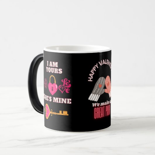 Valentijnsdag Magische Mok (Voorkant links)